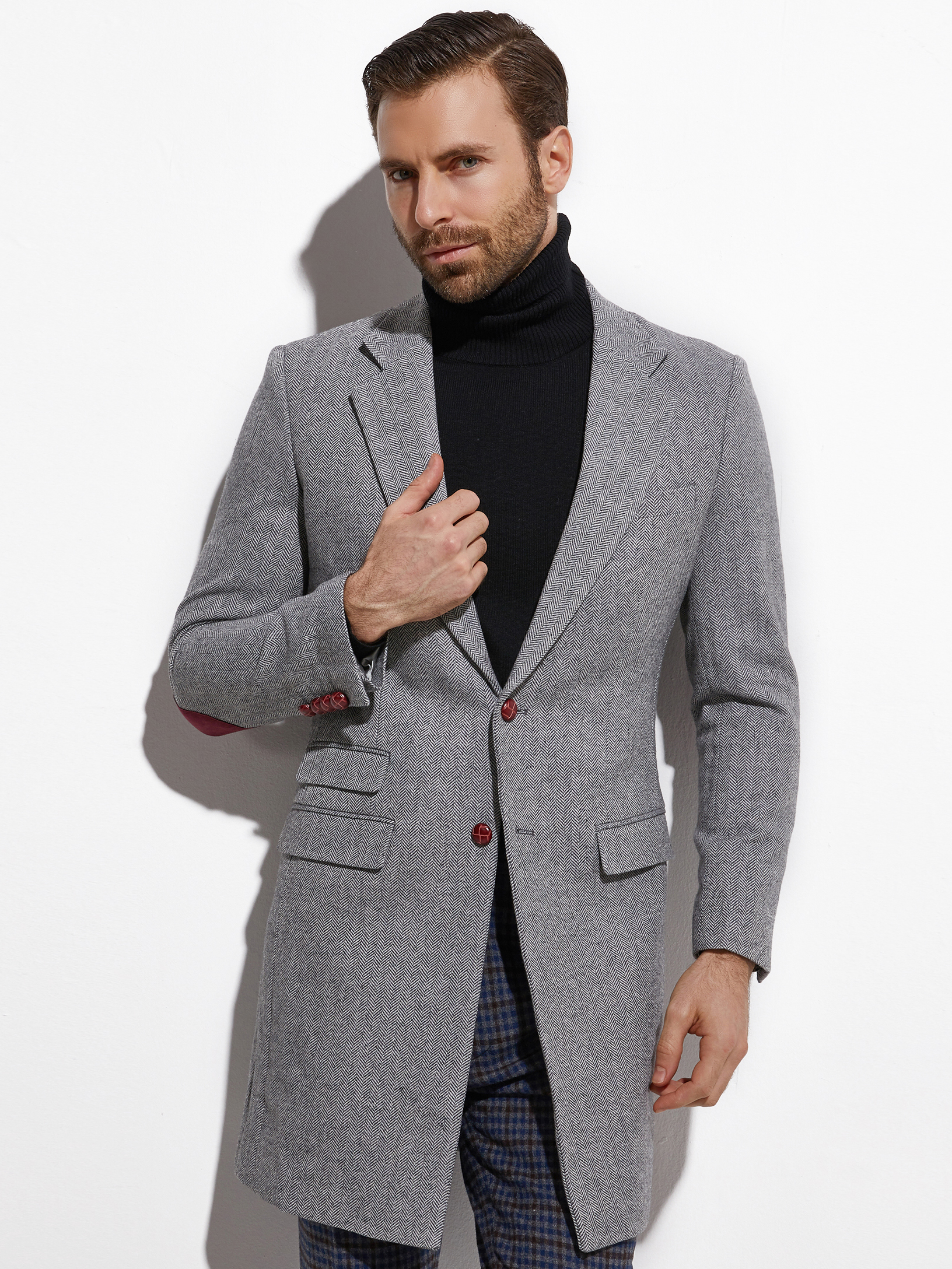 Wool Coat Peacoat - 2026 Medium Length Spring Autumn Tailored