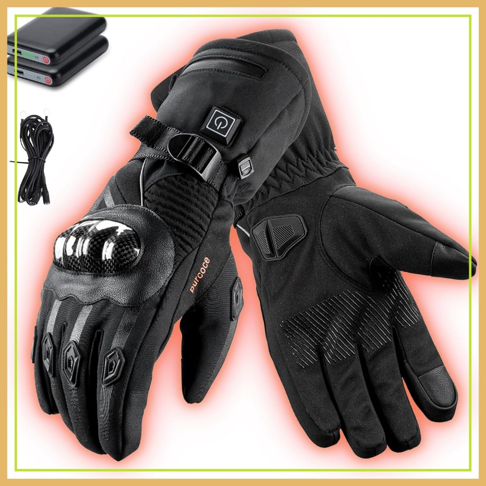 Touch Screen Gloves - Heated Gloves with 3 Heat Settings,