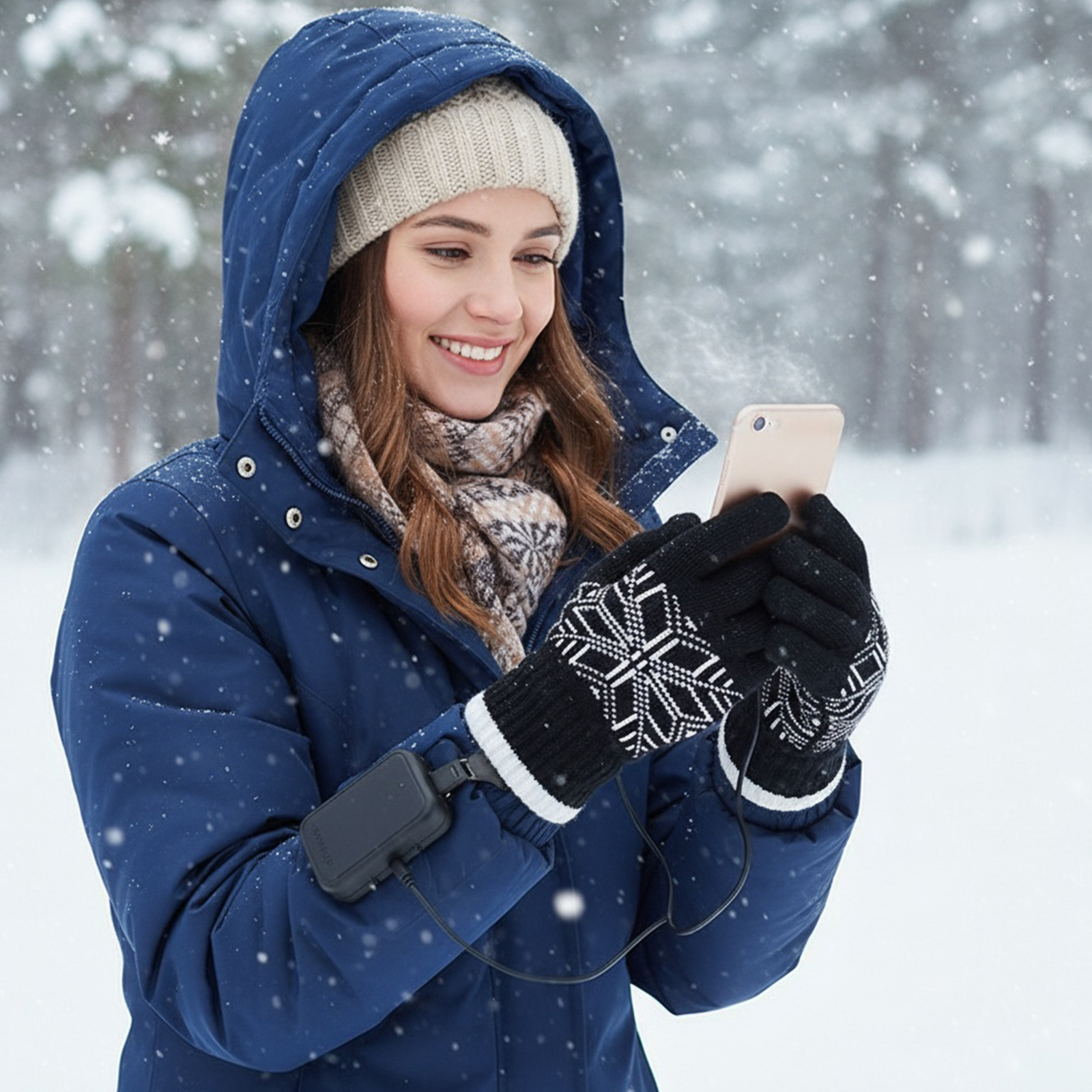 Touch Screen Gloves - USB Touchscreen Hand Warmer Windproof Motorcycle