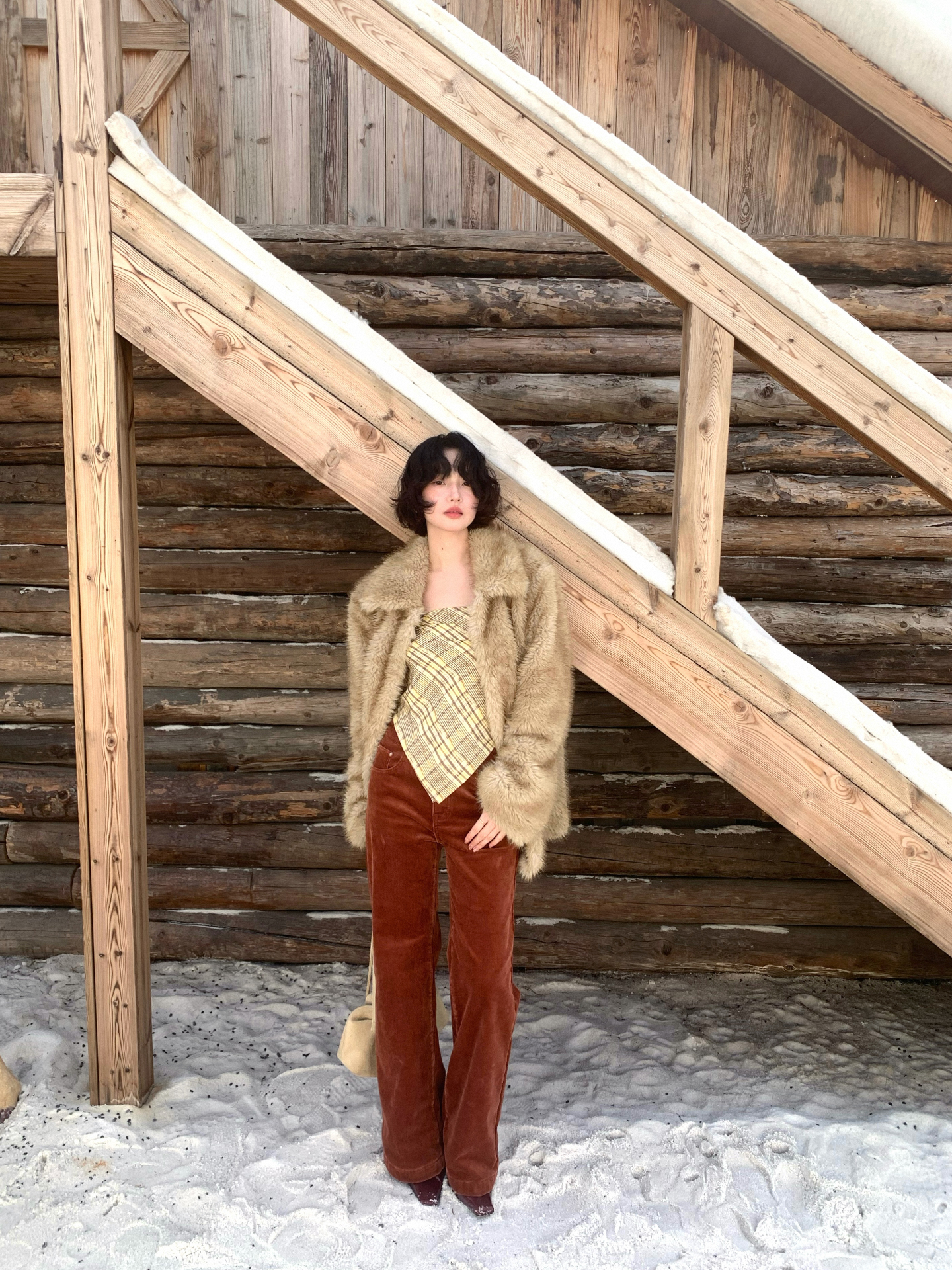 Corduroy Pant Warm - Elegant Retro Thickened High Waist Corduroy