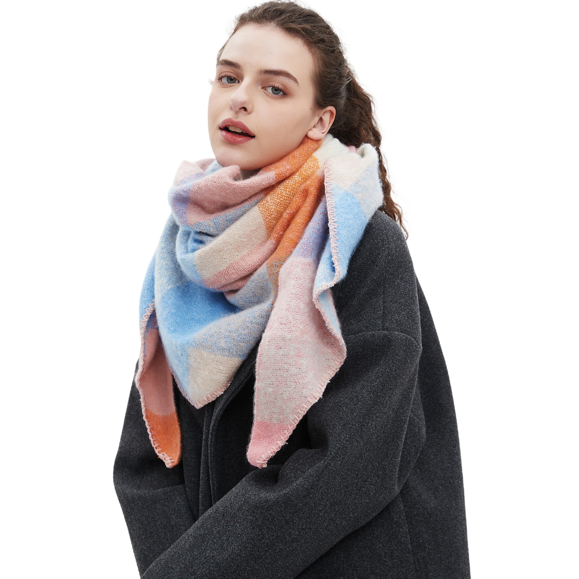 Shawl Wrap Winter - Women's Plaid Scarf Shawl Shoulder Wrap