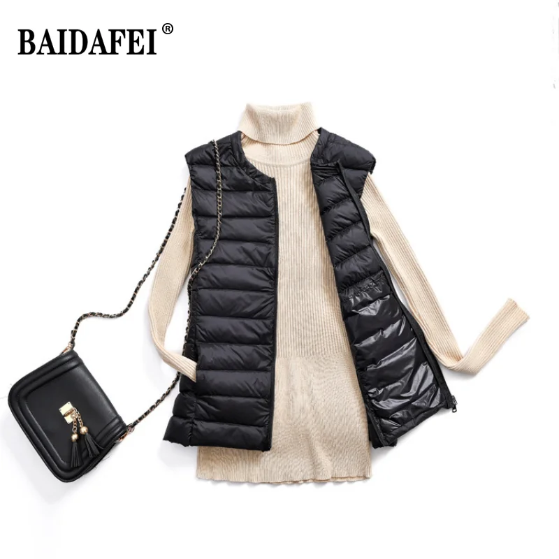 Down Jacket Packable - Oversized 5XL 6XL 7XL Female O-Neck