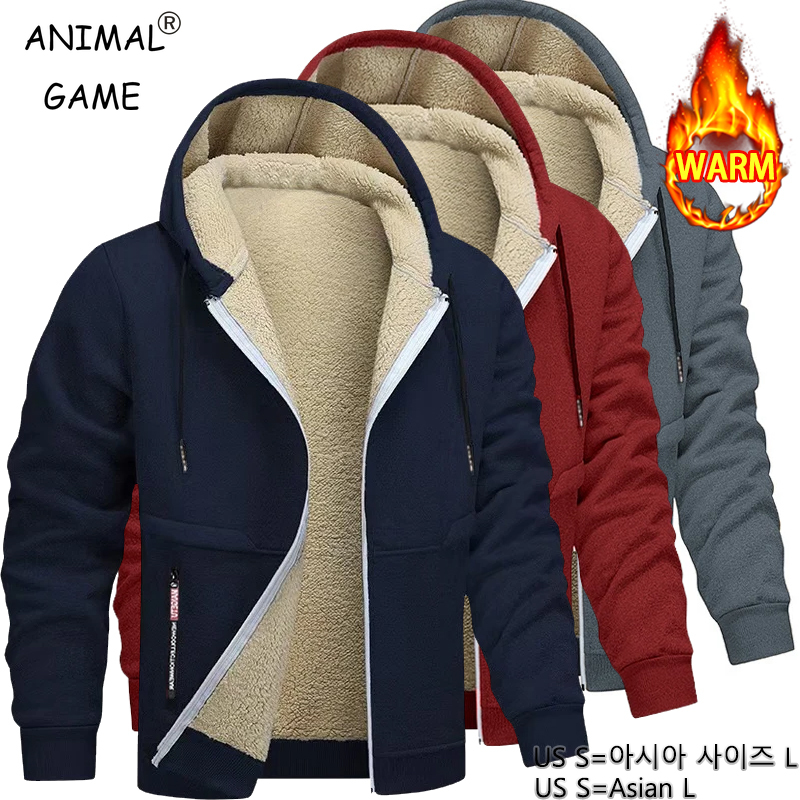 Animal Game Mens Casual Hooded - Sherpa Hoodie Fleece 리뷰 및 가격