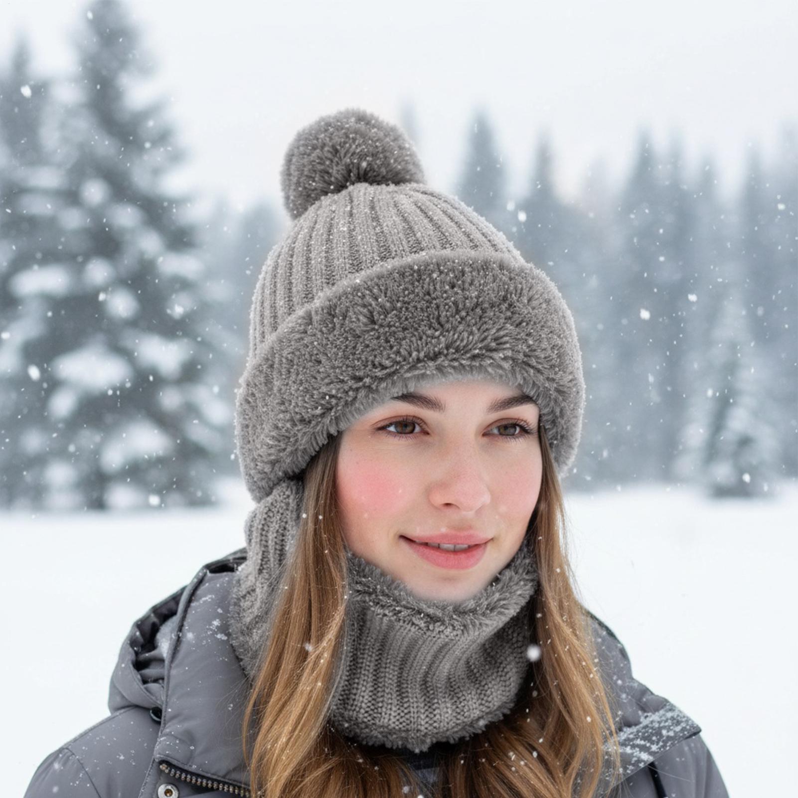 Knit Hat Cycling Beanie With N - Neck Gaiter Fleece 리뷰 및 가격