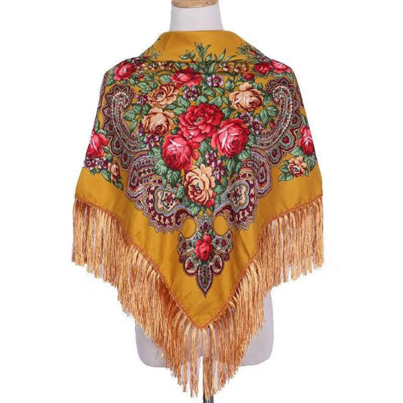 Retro Printed Scarf Winter Boh - Shawl Wrap Winter 리뷰 및 가격