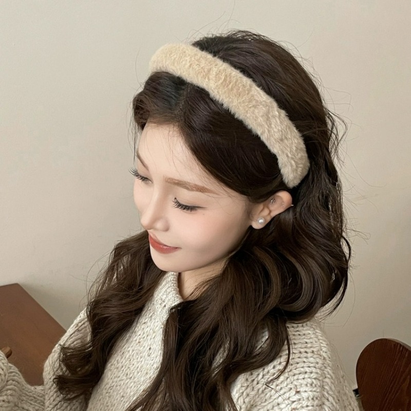 Korean Soft Headband Women Gir - Winter Headband Fleece 리뷰 및 가격
