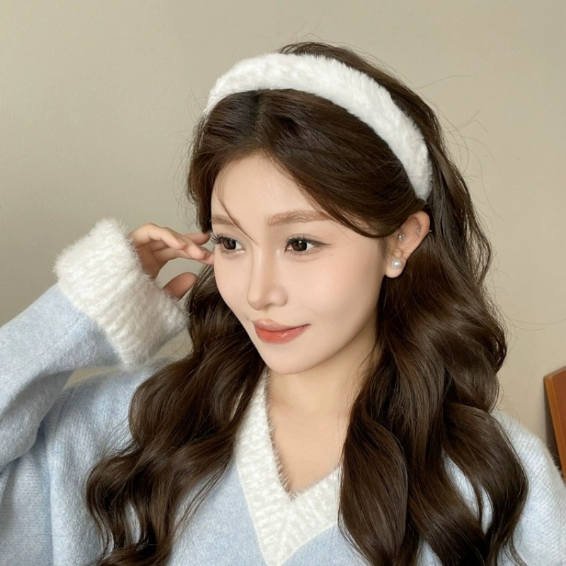 Korean Soft Headband Women Gir - Winter Headband Fleece 리뷰 및 가격
