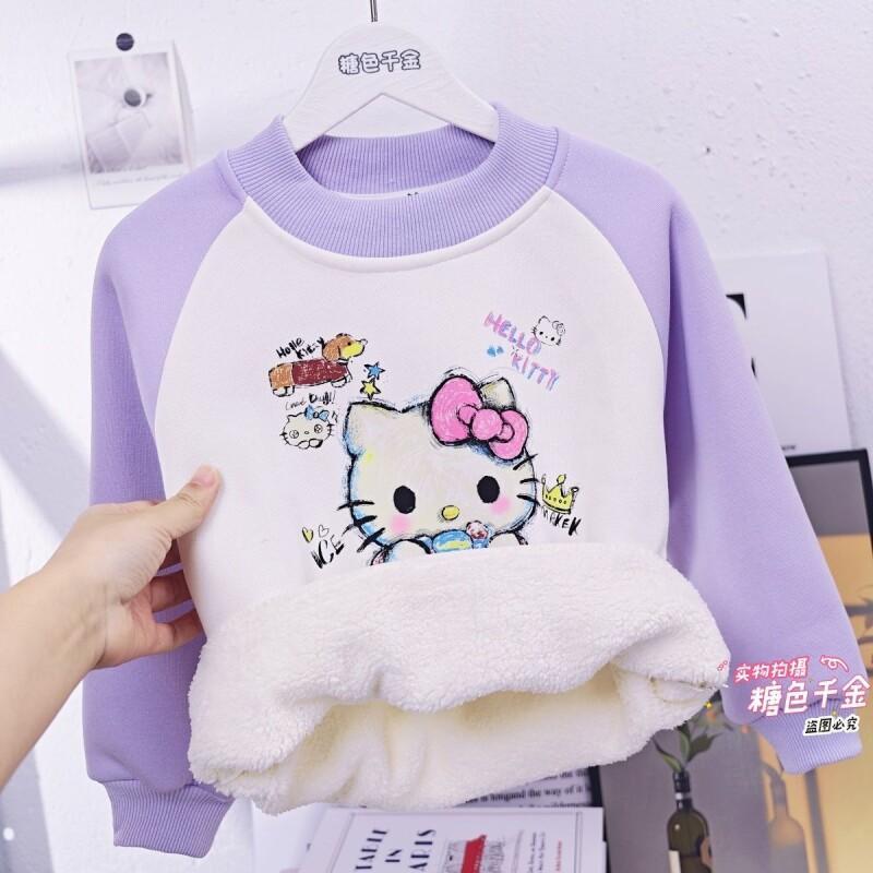 Sanrio Hello Kitty Girls Fleec - Sherpa Hoodie Fleece 리뷰 및 가격