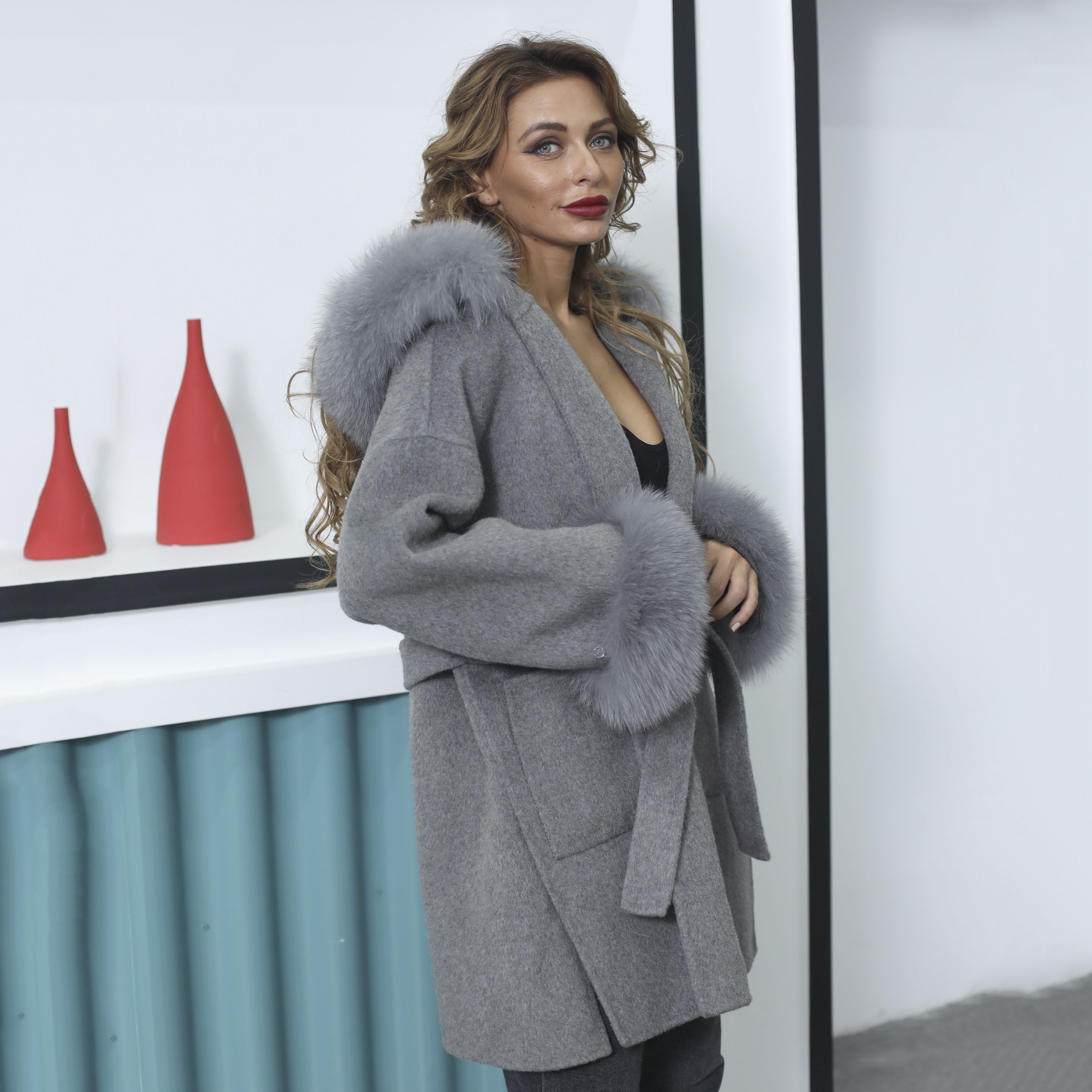 MISSJANEFUR Wool Coat with Rea - Wool Coat Peacoat 리뷰 및 가격