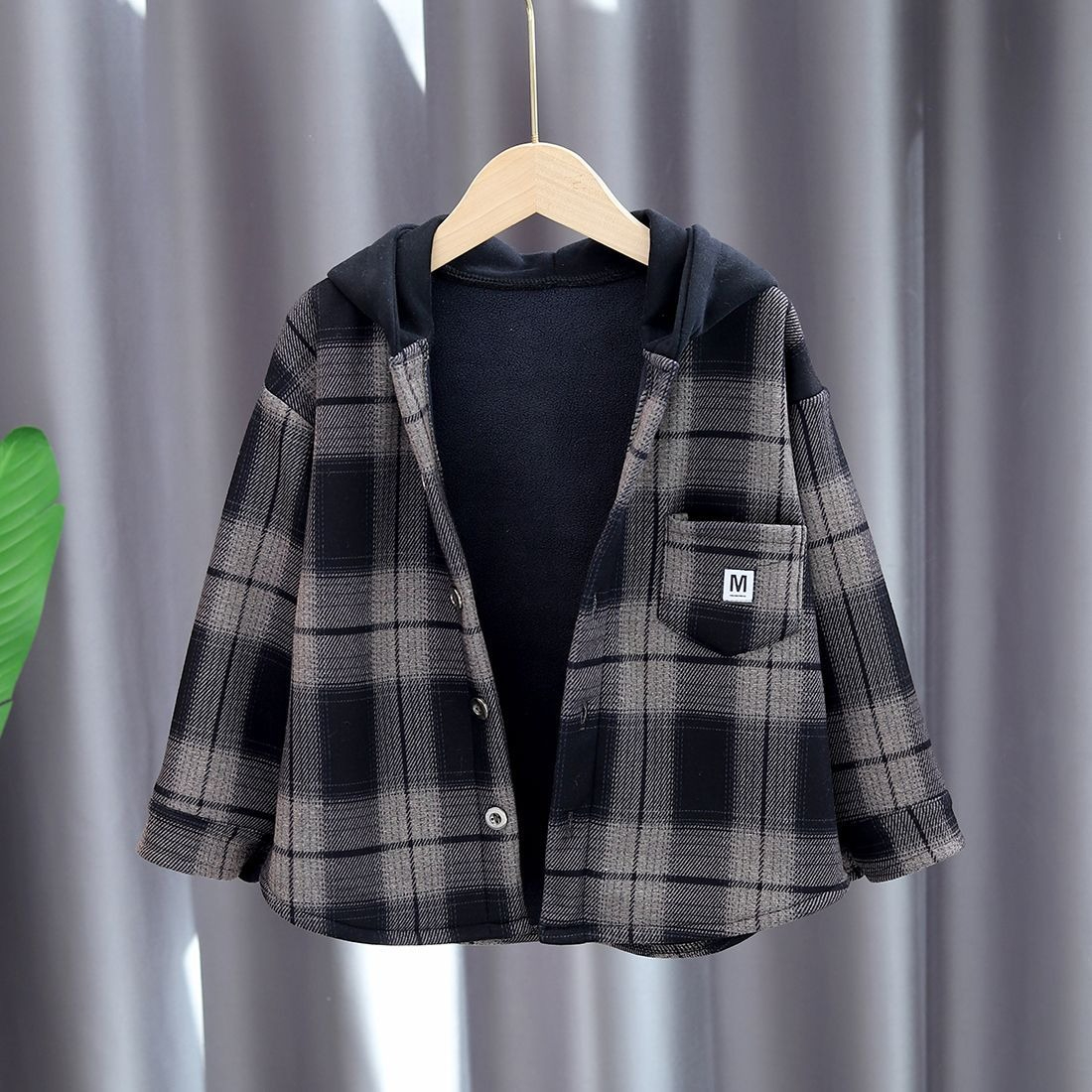 2025 New Boys Autumn Winter Fl - Flannel Shirt Lined 리뷰 및 가격