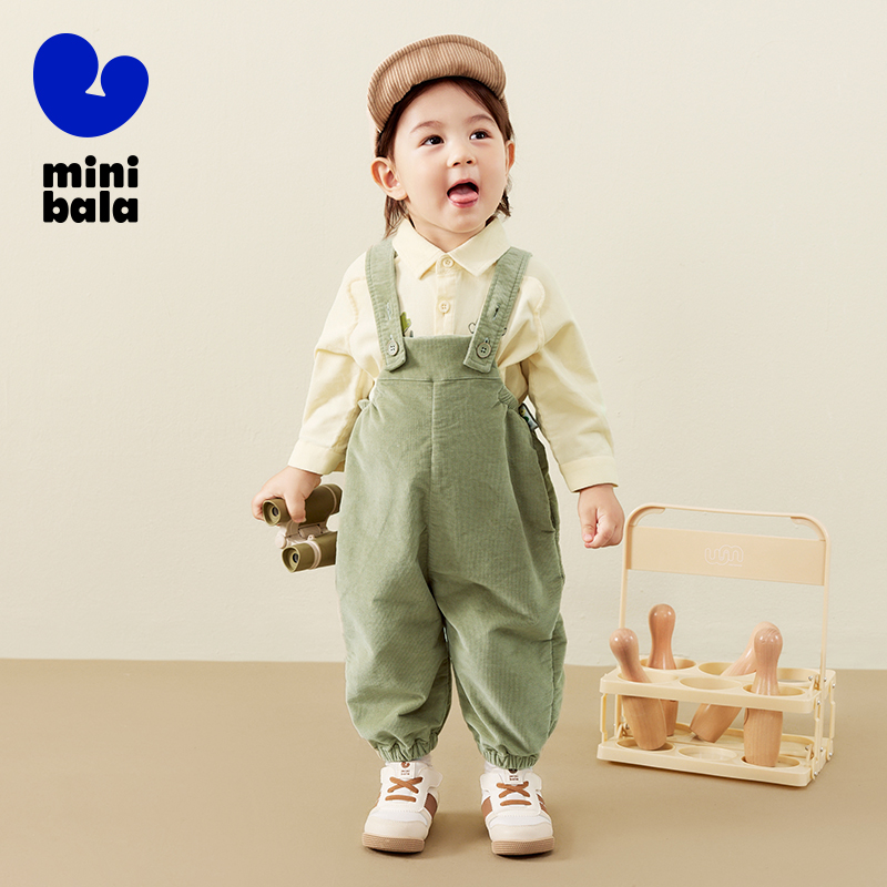 Mini Bala Kids Overalls Boys G - Corduroy Pant Warm 리뷰 및 가격