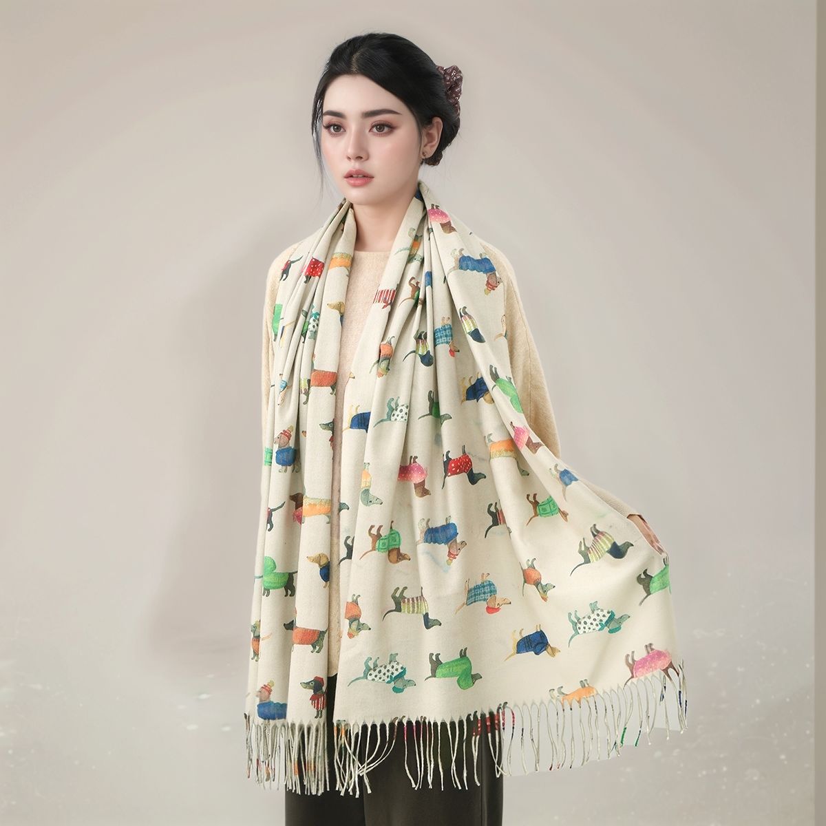 New Cashmere Scarf Shawl Dachs - Cashmere Pashmina Wrap 리뷰 및 가격