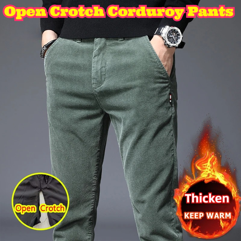 Open Crotch Men Fall Winter Fl - Corduroy Pant Warm 리뷰 및 가격