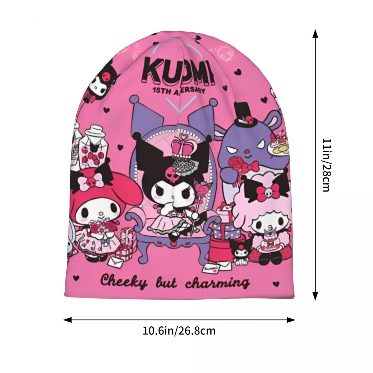 My Melody Kuromi Cap Sanrio Ca - Knit Beanie Hat Warm 리뷰 및 가격