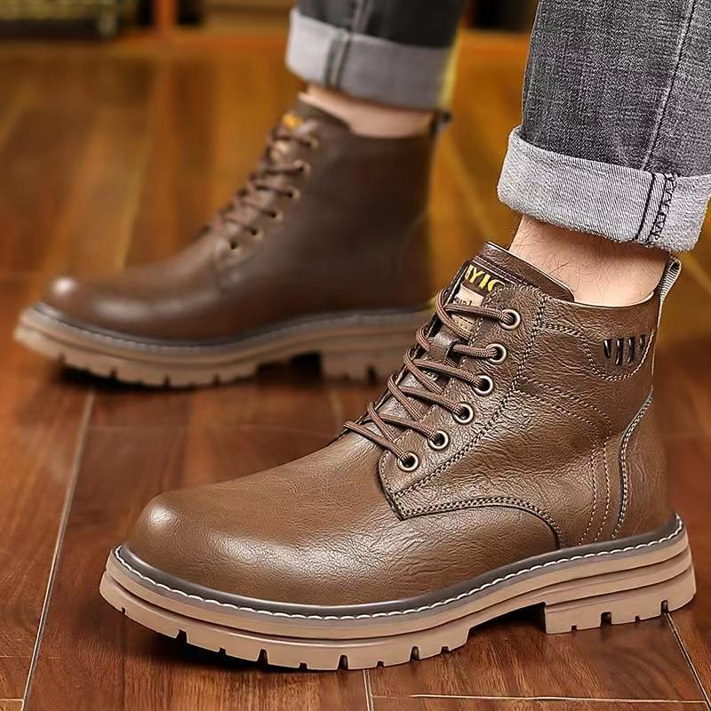 Men's Winter New Leather High  - Waterproof Winter Boot 리뷰 및 가격