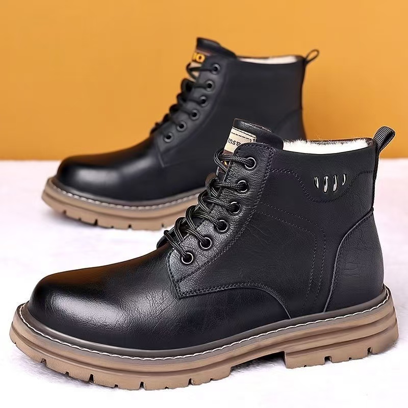 Men's Winter New Leather High  - Waterproof Winter Boot 리뷰 및 가격