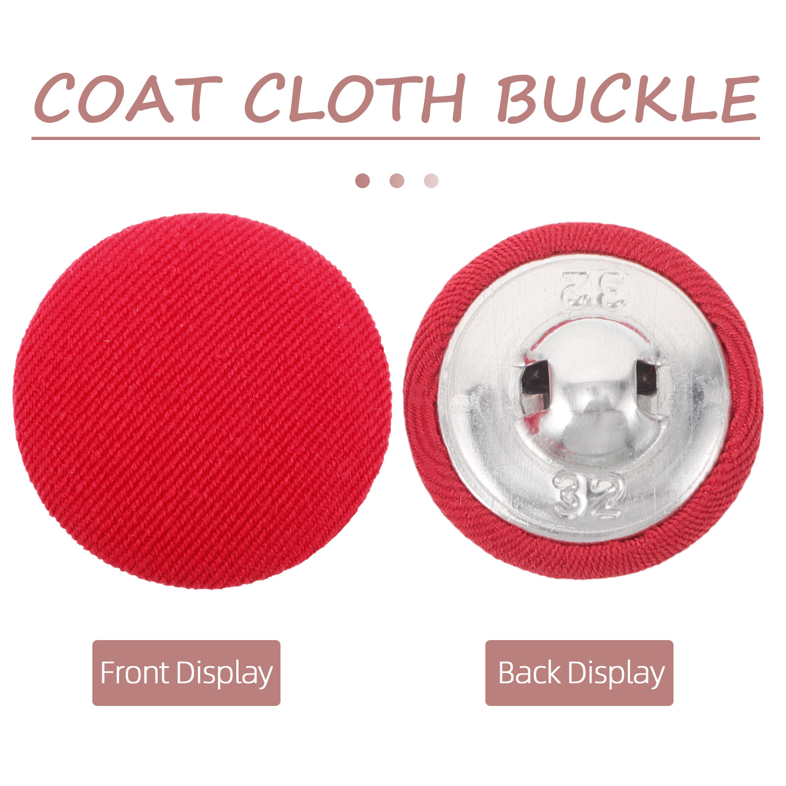 20Pcs Flat Round Fabric Covere - Wool Coat Peacoat 리뷰 및 가격
