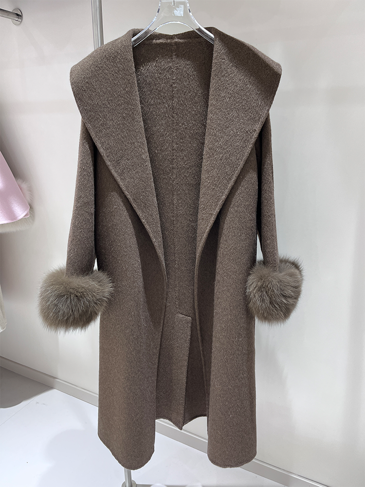 2025 New Wool Coat With Real F - Wool Coat Peacoat 리뷰 및 가격