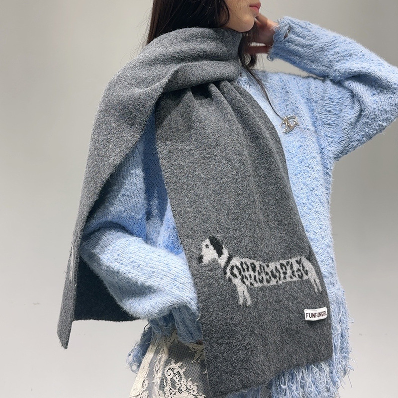 Korean Version Wool Blend Pupp - Wool Scarf Men 리뷰 및 가격