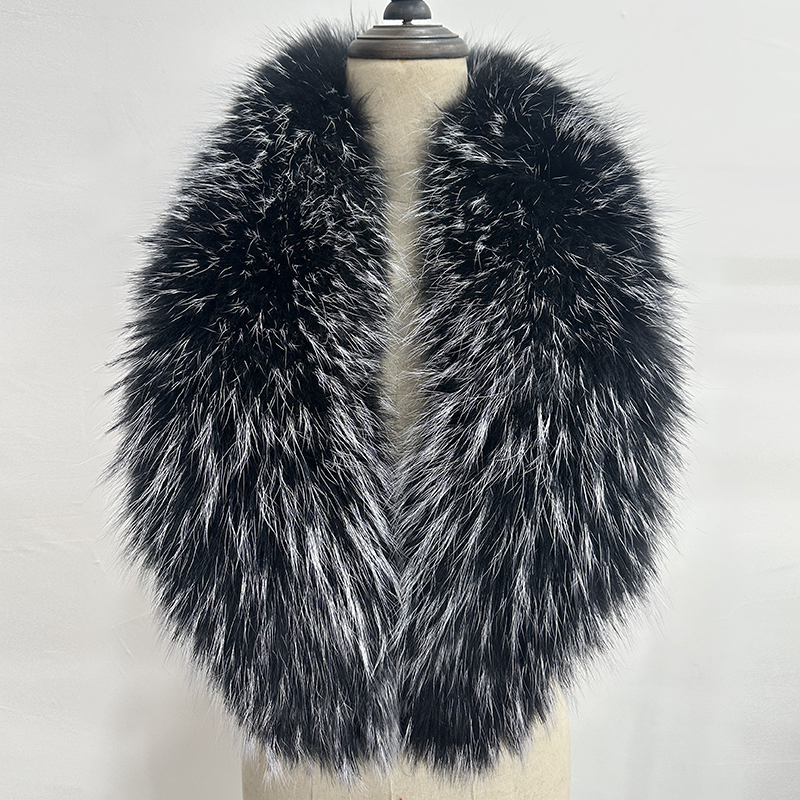 Natural Fur Collar Real raccoo - Shawl Wrap Winter 리뷰 및 가격