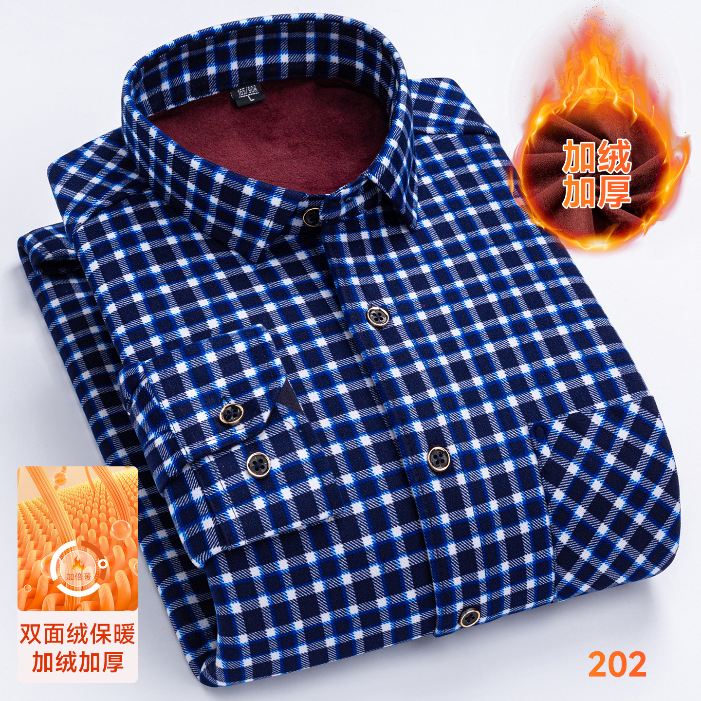 8XL Men Winter Warm Plaid Shir - Flannel Shirt Lined 리뷰 및 가격