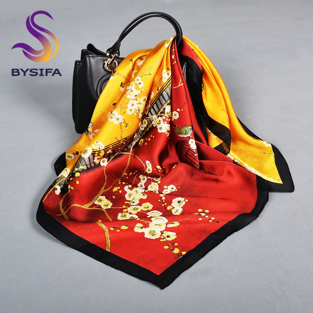 BYSIFA Letters Silk Scarf Shaw - Shawl Wrap Winter 리뷰 및 가격