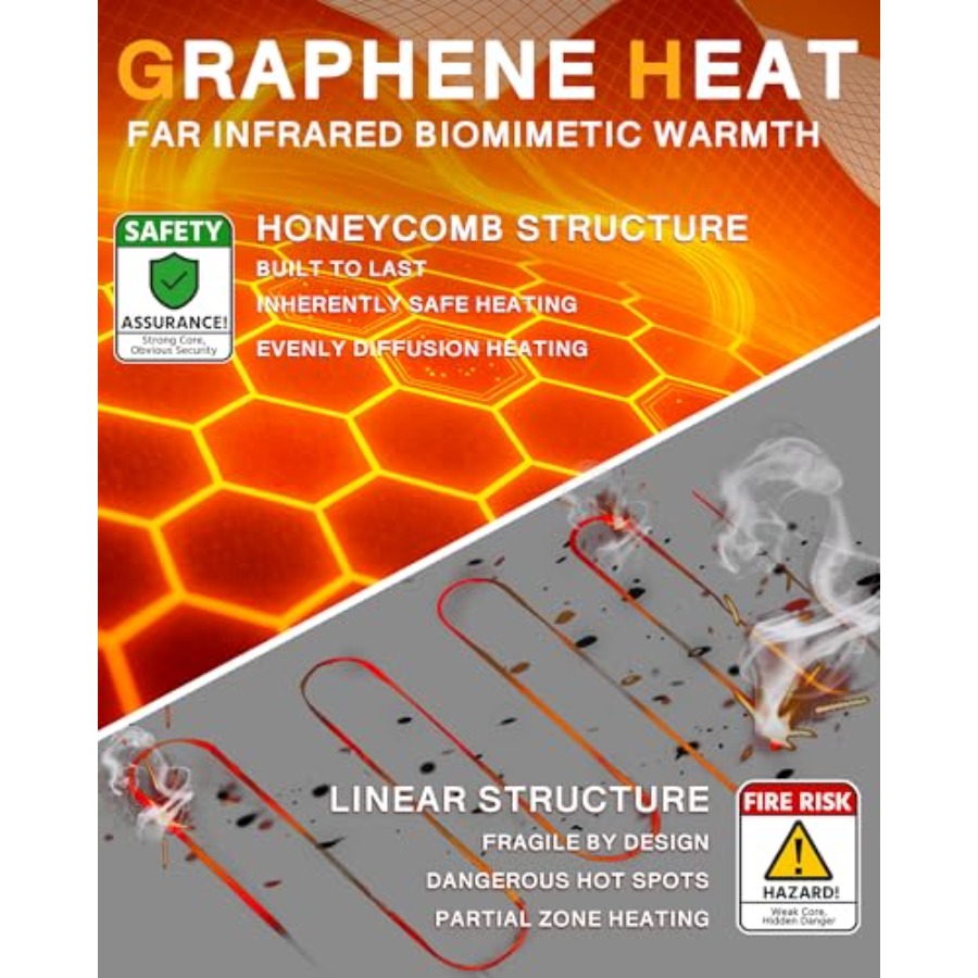 Wulcea Graphene Heated Vest Fo - Heated Vest Battery 리뷰 및 가격