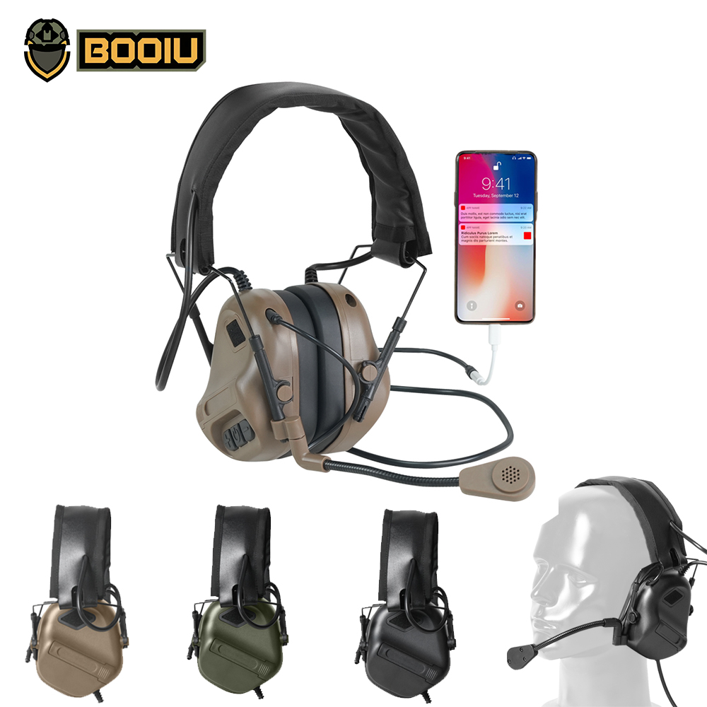 BOOIU Tactical Electronic Shoo - Earmuffs Foldable 리뷰 및 가격
