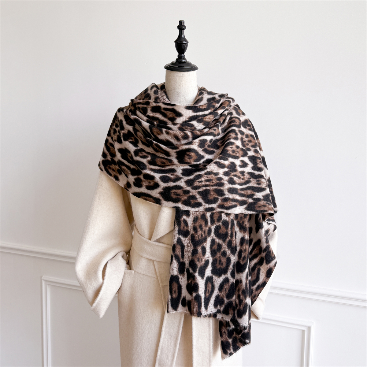 Winter Warm Women Scarf Leopar - Cashmere Pashmina Wrap 리뷰 및 가격