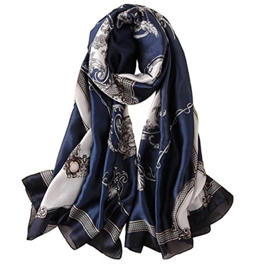 Silk Scarf Mulberry Silk Fashi - Shawl Wrap Winter 리뷰 및 가격