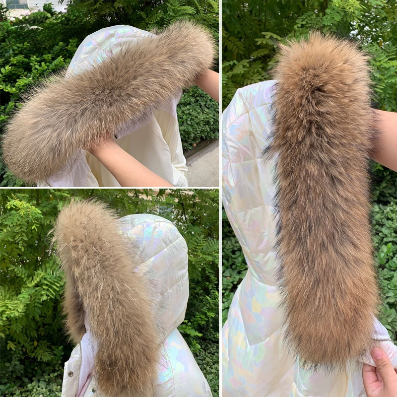 Real Fur Collar for Coat Parka - Shawl Wrap Winter 리뷰 및 가격