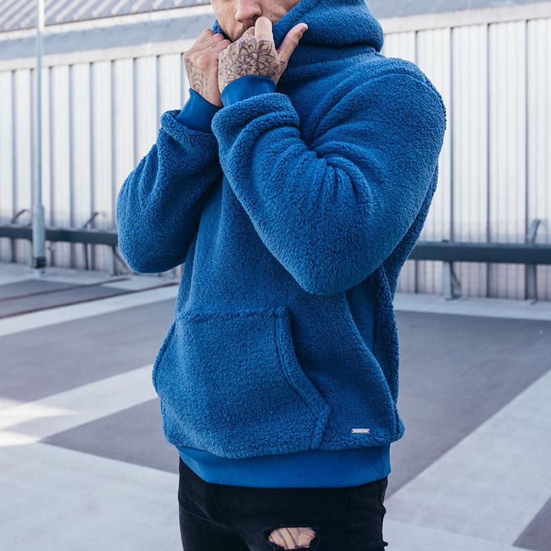Men's Fuzzy Sherpa Sweatshirt  - Sherpa Hoodie Fleece 리뷰 및 가격