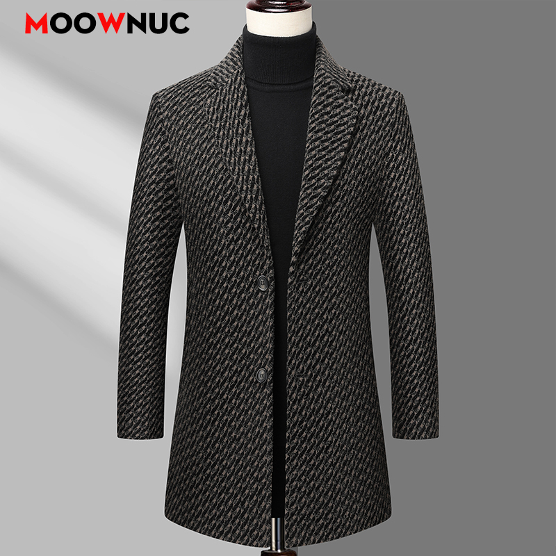Long Coat Men Mens Wool Jacket - Wool Coat Peacoat 리뷰 및 가격