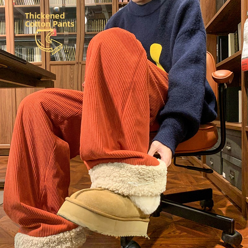 Men's Thickened Fleece Lined C - Corduroy Pant Warm 리뷰 및 가격