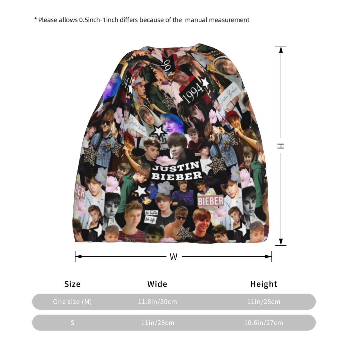 Justin Bieber Bandana Neck Cov - Knit Beanie Hat Warm 리뷰 및 가격