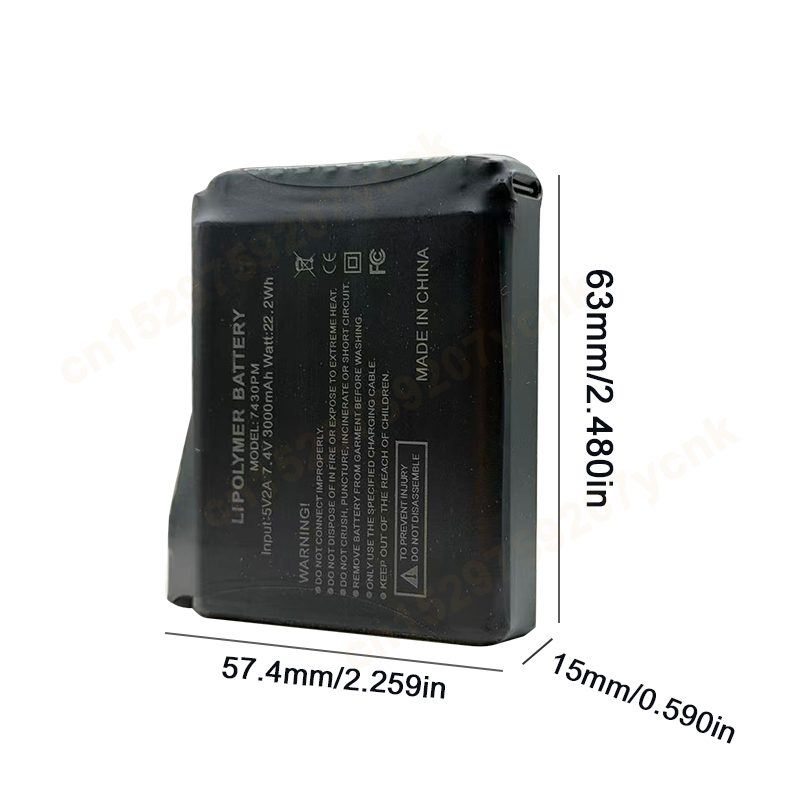 7.4V 3000mah Heated Gloves Bat - Heated Vest Battery 리뷰 및 가격