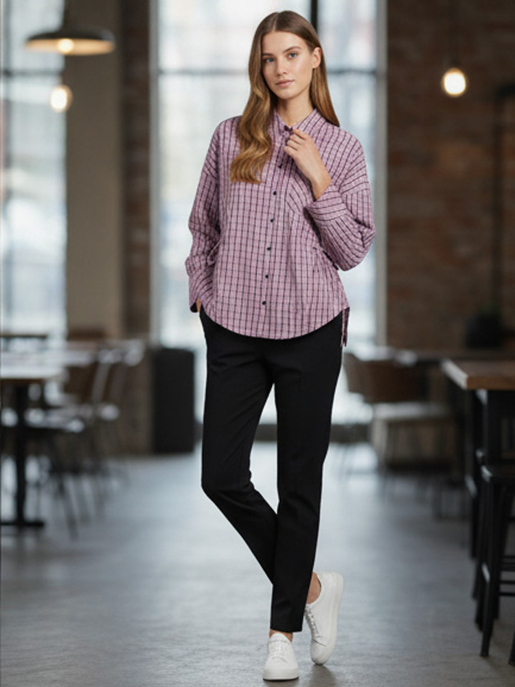 Women's Trendy Plaid Shirt Ele - Flannel Shirt Lined 리뷰 및 가격