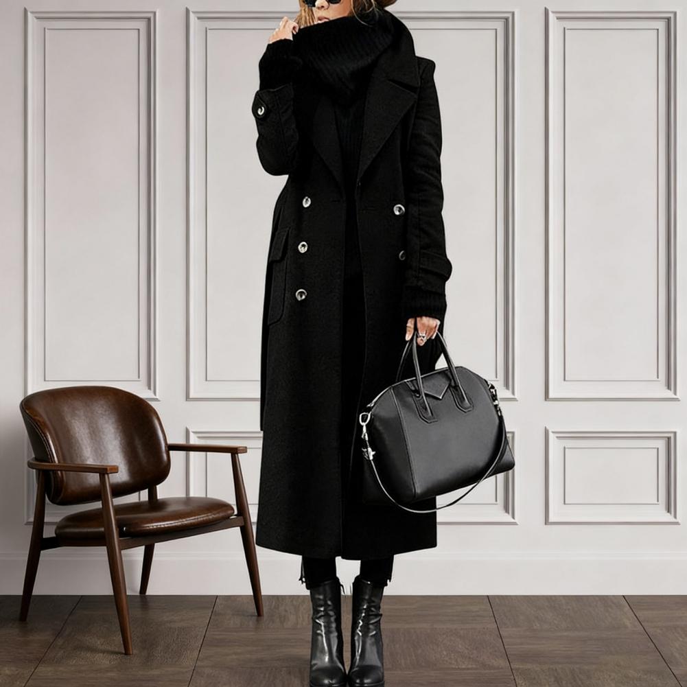 Women Coat Women's Double Brea - Wool Coat Peacoat 리뷰 및 가격