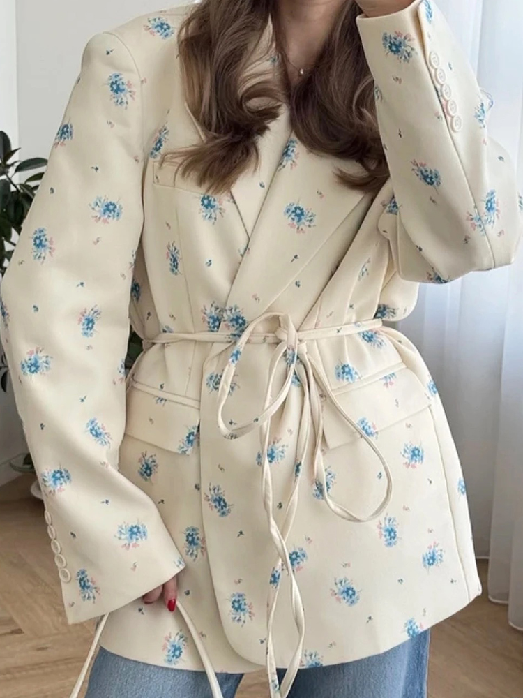 FSMG Elegant Flower Printed Lo - Down Jacket Packable 리뷰 및 가격