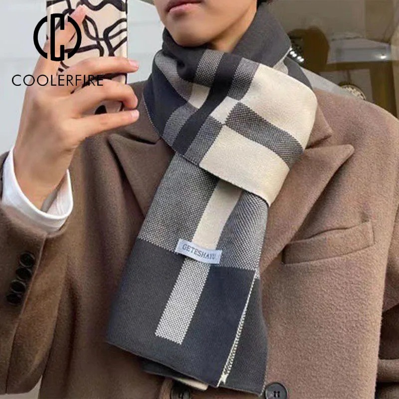 New Winter Men Scarf Keep Warm - Wool Scarf Men 리뷰 및 가격