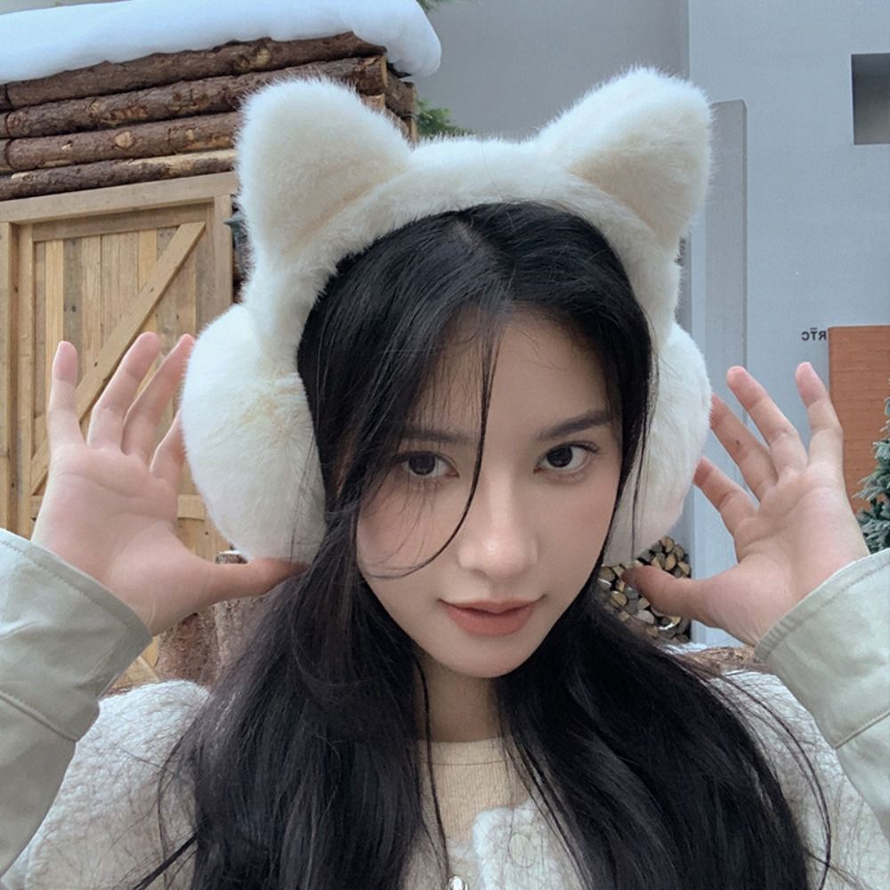 Cute Cat Earmuffs Winter Warm  - Earmuffs Foldable 리뷰 및 가격