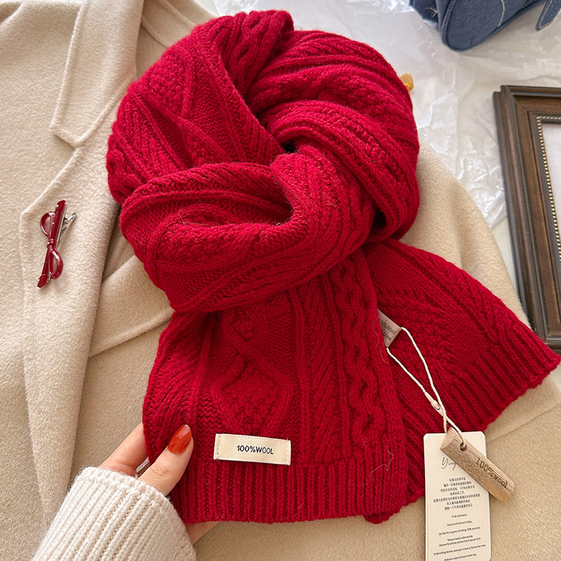 Luxury 100% Wool Scarf Women M - Shawl Wrap Winter 리뷰 및 가격