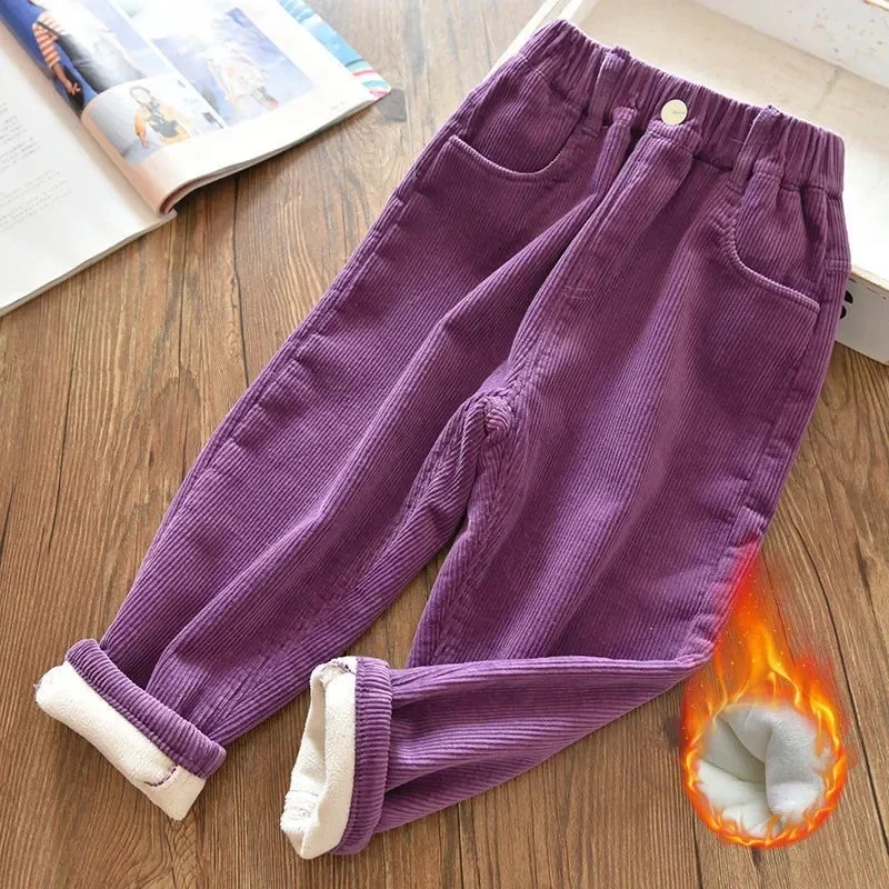 Velvet Lined Corduroy Kids Har - Corduroy Pant Warm 리뷰 및 가격
