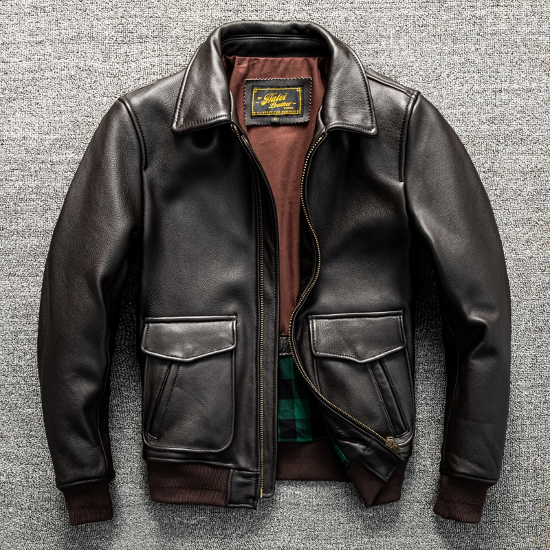 Dark Brown Winter Leather Jack - Down Jacket Packable 리뷰 및 가격