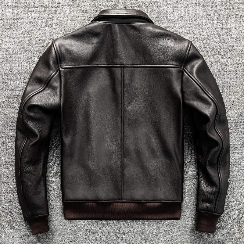 Dark Brown Winter Leather Jack - Down Jacket Packable 리뷰 및 가격