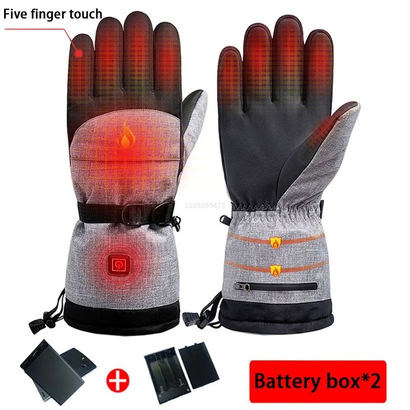 Heated Skiing Waterproof Glove - Touch Screen Gloves 리뷰 및 가격