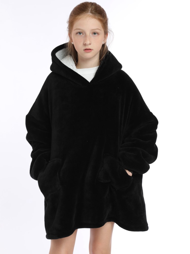 Winter Sherpa Blanket Teens Ho - Sherpa Hoodie Fleece 리뷰 및 가격